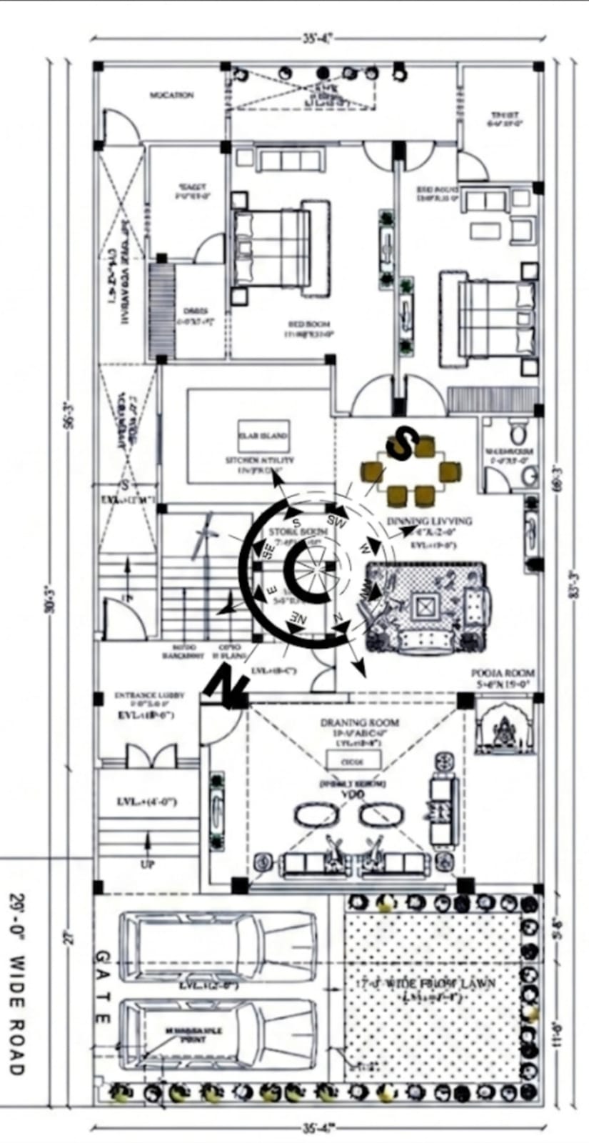 2D Floor Layout Blueprint